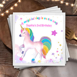 Magical Unicorn Geburtstagsparty Serviette