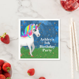 Magical Unicorn Geburtstagsparty Serviette