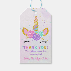 Magical Unicorn Glitzer Stars Birthday Gefallen Geschenkanhänger