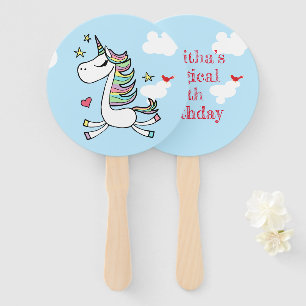 Magical Unicorn Hand Fan Fächer