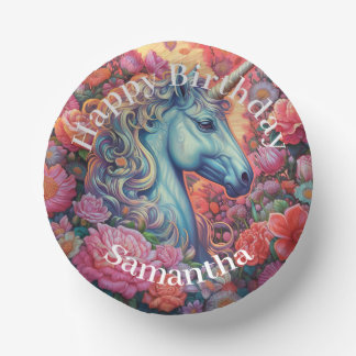 Magical Unicorn Happy Birthday Pappteller
