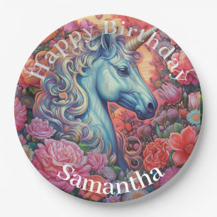 Magical Unicorn Happy Birthday Pappteller