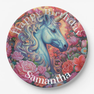 Magical Unicorn Happy Birthday Pappteller