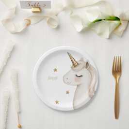 Magical Unicorn Neutral Birthday Party Pappteller