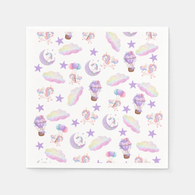 Magical Unicorn Party Box Serviette (Vorderseite)