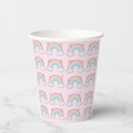 Magical Unicorn Pastel Rainbow Party Pappbecher