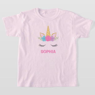 Magical Unicorn Personalisiert Girl T-Shirt
