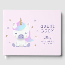 Magical Unicorn Pink Gold Baby Dusche