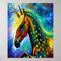 Magical Unicorn Printable Kunst, Dichtung und Musi