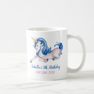 Magical Unicorn Rainbow 5. Geburtstagsparty Kaffeetasse