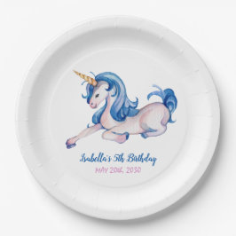 Magical Unicorn Rainbow 5. Geburtstagsparty Pappteller