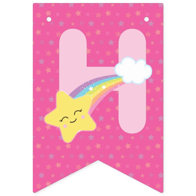 Magical Unicorn Rainbow Birthday Banner (Zweite Fahne)
