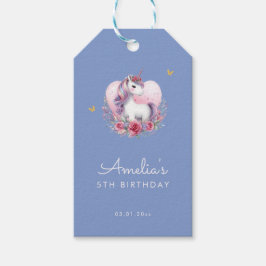 Magical Unicorn Rosa Gold Elegante Geschenkanhänger