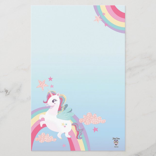 Magical Unicorn Stationpapier (Vorderseite)