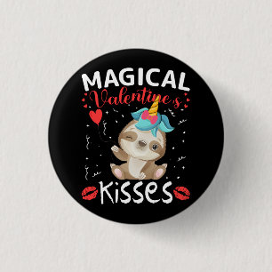 Magical Valentine's Kisses Button