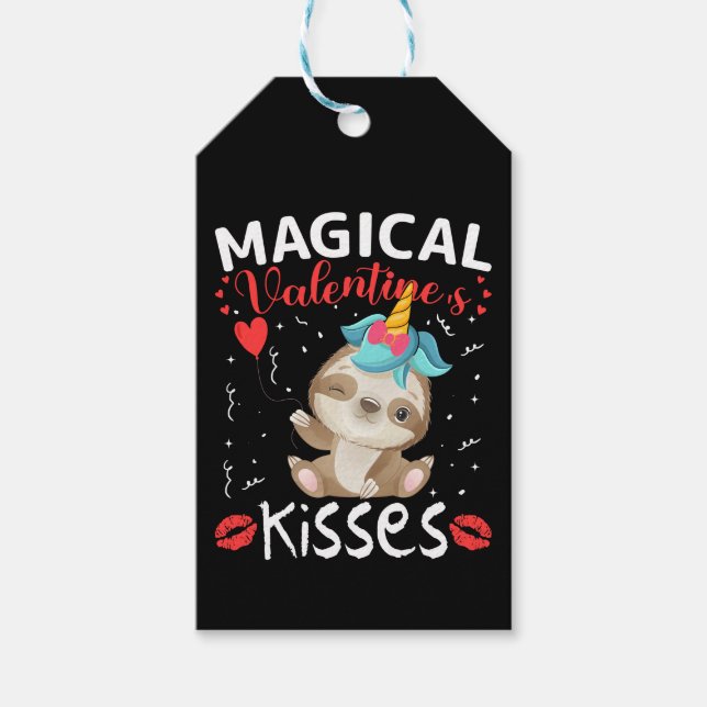 Magical Valentine's Kisses Geschenkanhänger (Vorderseite)