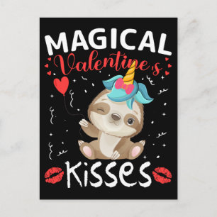 Magical Valentine's Kisses Postkarte
