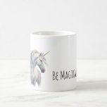 Magical White Gold Horn Unicorn Kaffeetasse<br><div class="desc">Magical White Gold Horn Unicorn</div>