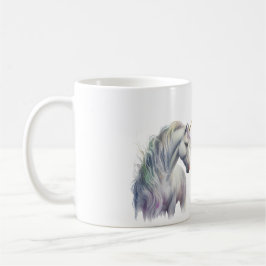 Magical White Gold Horn Unicorn Kaffeetasse