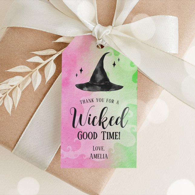 Magical Wicked Birthday Vielen Dank für Ihr Gesche Geschenkanhänger (Wicked Birthday Gift Tags)
