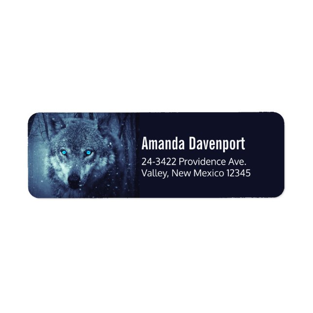 Magical Wild Wolf mit Phantastischen blauen Augen (Vorne)