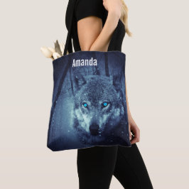 Magical Wild Wolf mit Phantastischen blauen Augen