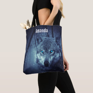Magical Wild Wolf mit Phantastischen blauen Augen
