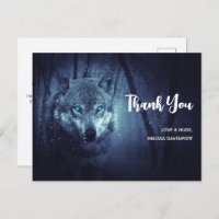 Magical Wild Wolf mit Phantastischen blauen Augen