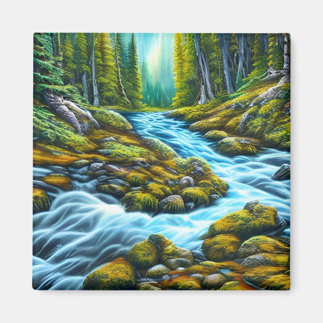 Magical Wilderness Bubbling Brook Magnet (Vorne)