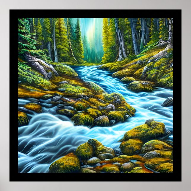 Magical Wilderness Bubbling Brook Poster (Vorne)