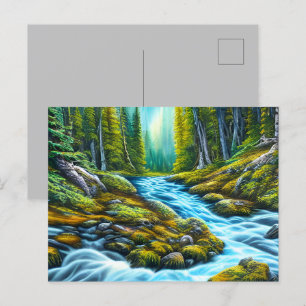 Magical Wilderness Bubbling Brook Postkarte