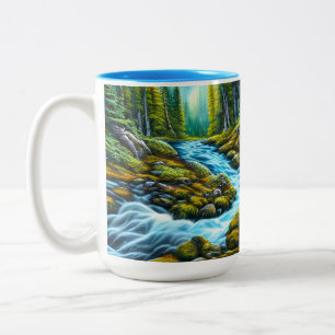 Magical Wilderness Bubbling Brook Zweifarbige Tasse