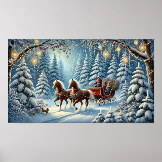 Magical Winter Sleigh Ride Poster (Vorne)