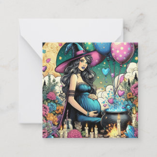 MAGICAL WItchy Baby Brewing | Baby | Schwangerscha Mitteilungskarte