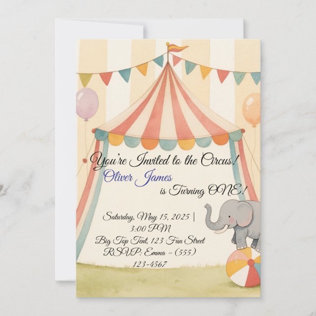 Magical Woodland Fairy Erster Geburtstag Einladung (Vorderseite)