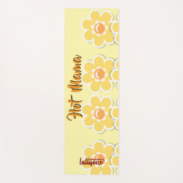 Magical yellow background name Personalized  Yogamatte