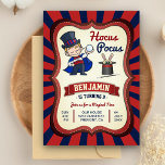 Magician Boy Kids Magic Show Geburtstagsparty Einl Einladung<br><div class="desc">Erleben Sie Ihren Gast mit dieser coolen, magischen Geburtstagsparty, die mit einem niedlichen Zauberknaben aufwartet, das einen Orb mit passender Typografie auf Vintagem Hintergrund hält. Fügen Sie einfach Ihre Veranstaltungsdetails zu dieser einfach zu bedienenden Vorlage hinzu, um sie zu einer einmaligen Einladung zu machen. Dreh die Karte auf, um ein...</div>