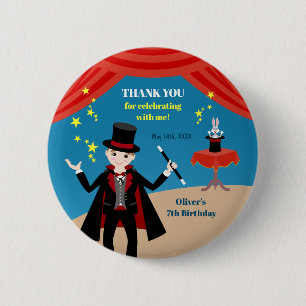 Magician Boy Show Geburtstagsparty Button