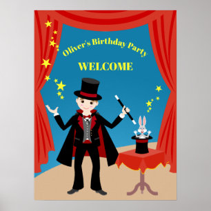 Magician Boy Show Geburtstagsparty Poster