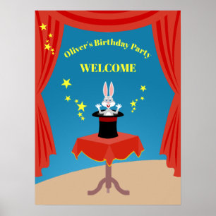 Magician Boy Show Geburtstagsparty Poster