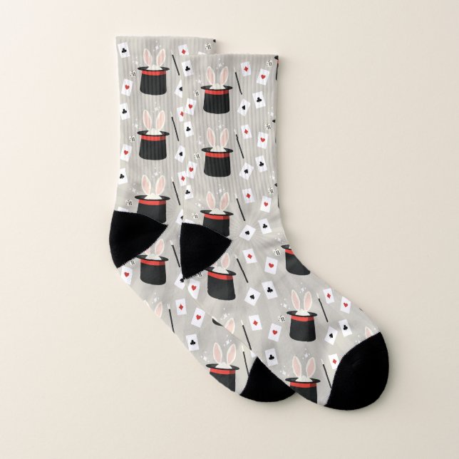 Magician Bunny Top Hat Wand Socken (Paar)