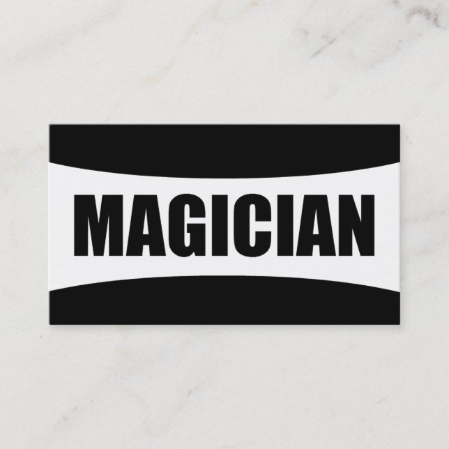 Magician Business Card Visitenkarte (Vorderseite)
