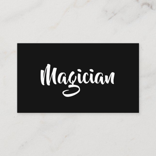 Magician Business Card Visitenkarte (Vorderseite)