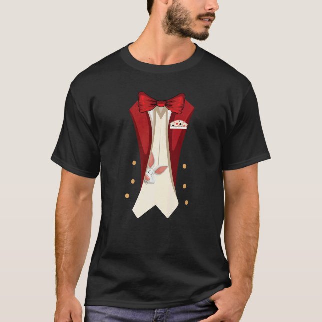 Magician Costume Halloween Magic Show T-Shirt (Vorderseite)