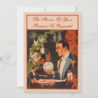 Magician Fortune Teller Crystal Ball Party Einladung