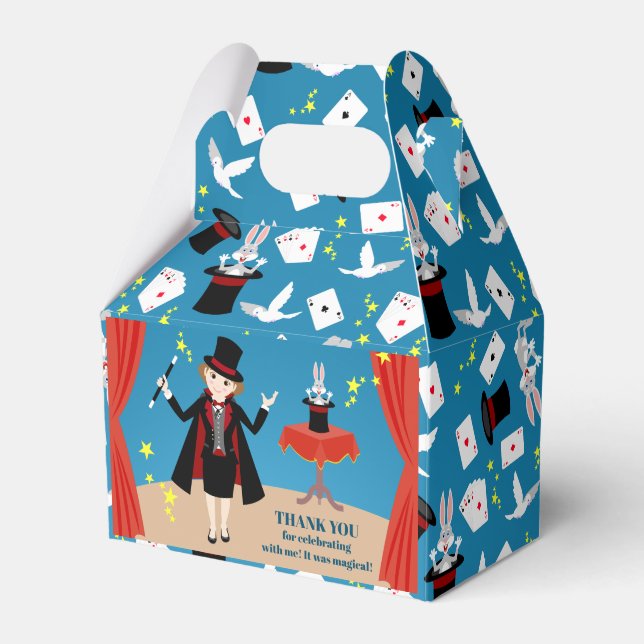 Magician Girl Show Birthday Party Geschenkschachtel (Vorderseite)