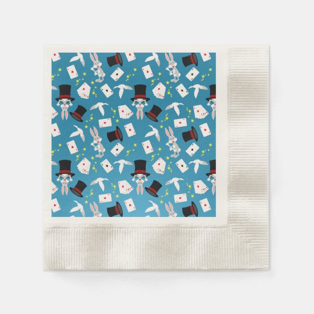 Magician Girl Show Birthday Party Serviette (Vorderseite)