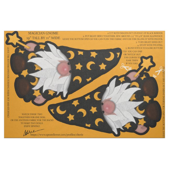 Magician Gome Felt Look Cut und Nähen Kit Stoff (Fat Quarter (45,7 x 55,9 cm))