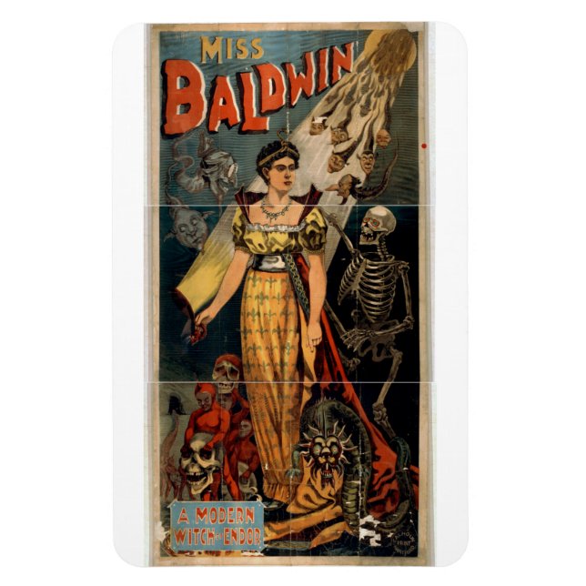 Magician Kitty Baldwin Magnet (Vertikal)