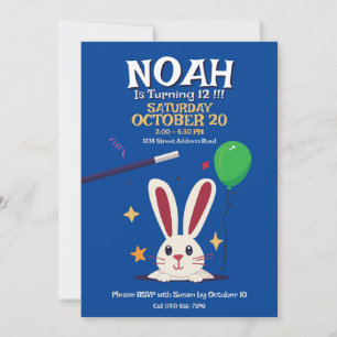 Magician Magic Show Geburtstagsparty Einladung